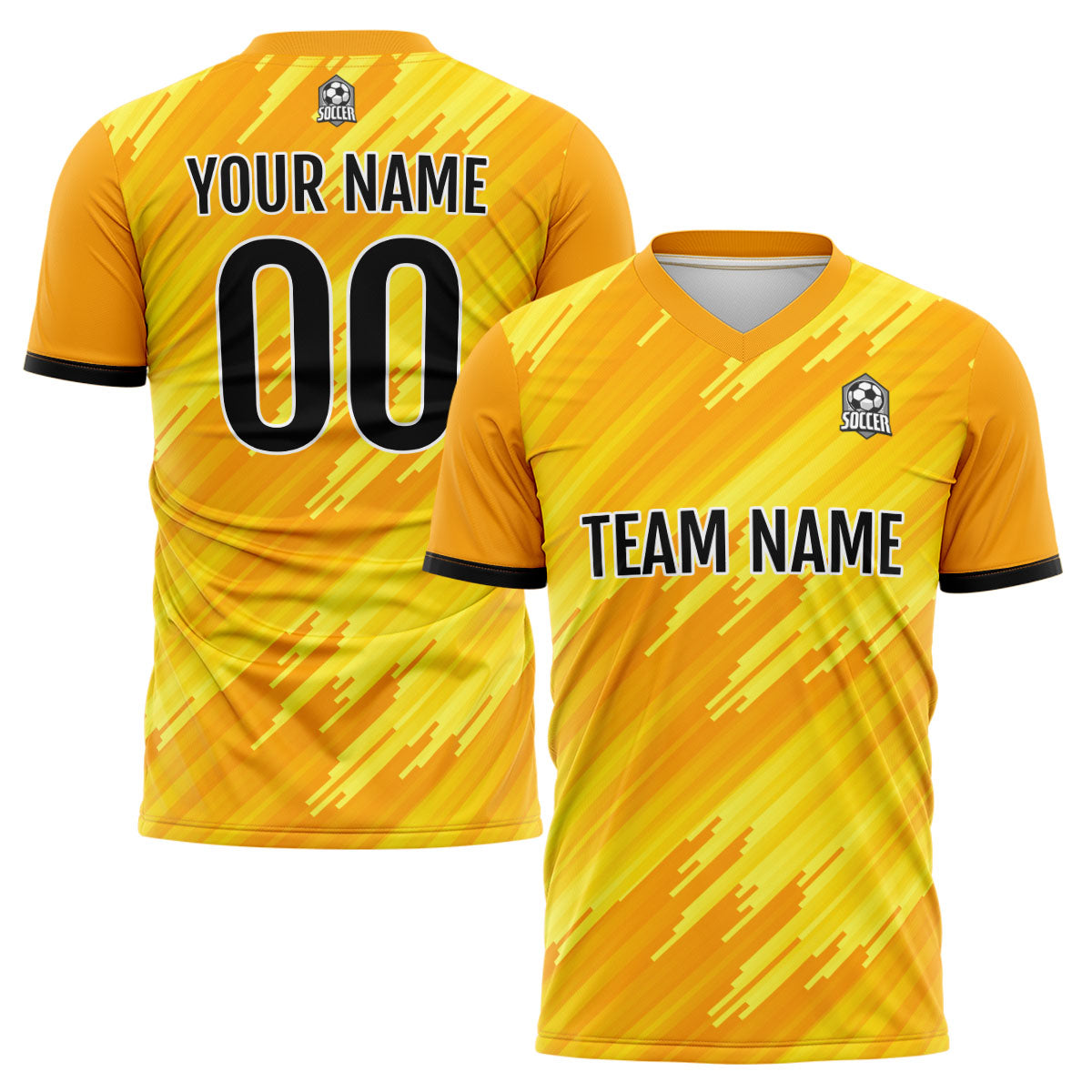 Custom Orange Soccer Jerseys for Men Women Personalized Soccer Uniforms for Adult and Kid enthsush
