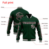 Custom Varsity Jacket Letterman jacket for Men, Women and Youth Green Brown