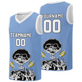 Custom basketball jersey for men and women. Stitched and printed name, number and logo