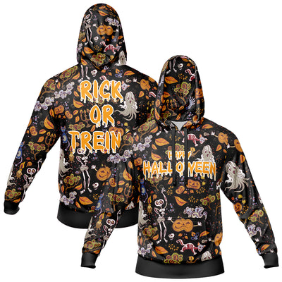 Custom Sweatshirt Hoodie Add Text and Design Personalized Halloween Hooded Sweatshirt enthsush