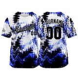 Custom Full Print Design Authentic Baseball Jersey navy-white