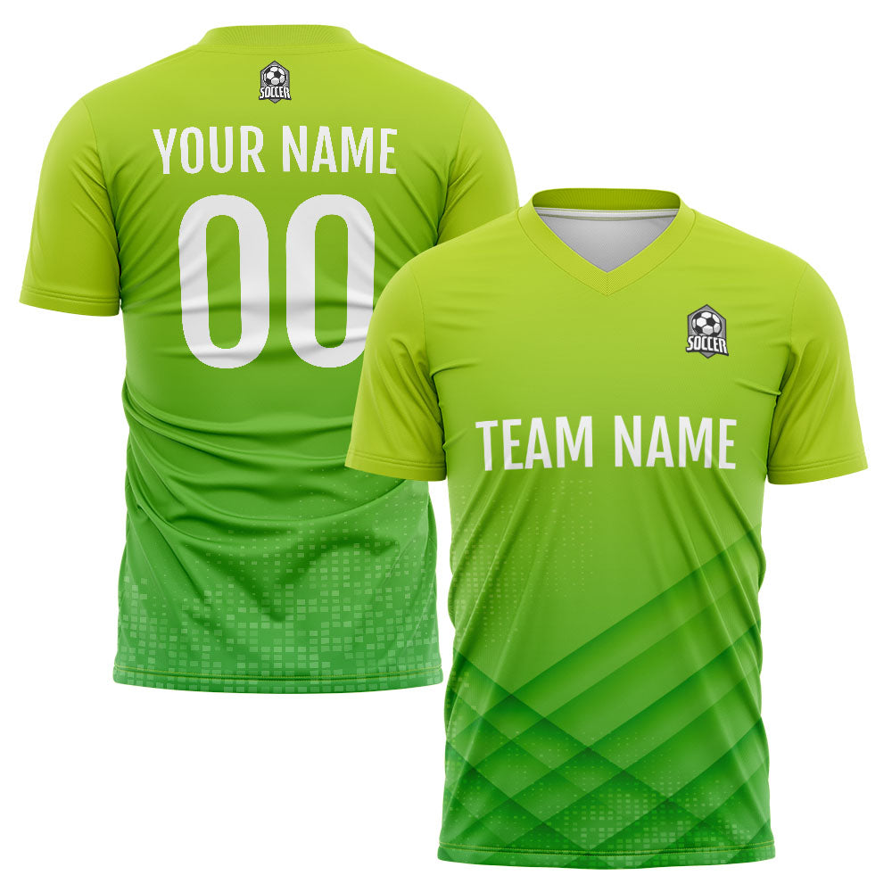 Custom Soccer Jerseys for Men Women Personalized Soccer Uniforms for Adult and Kid Green&Navy enthsush