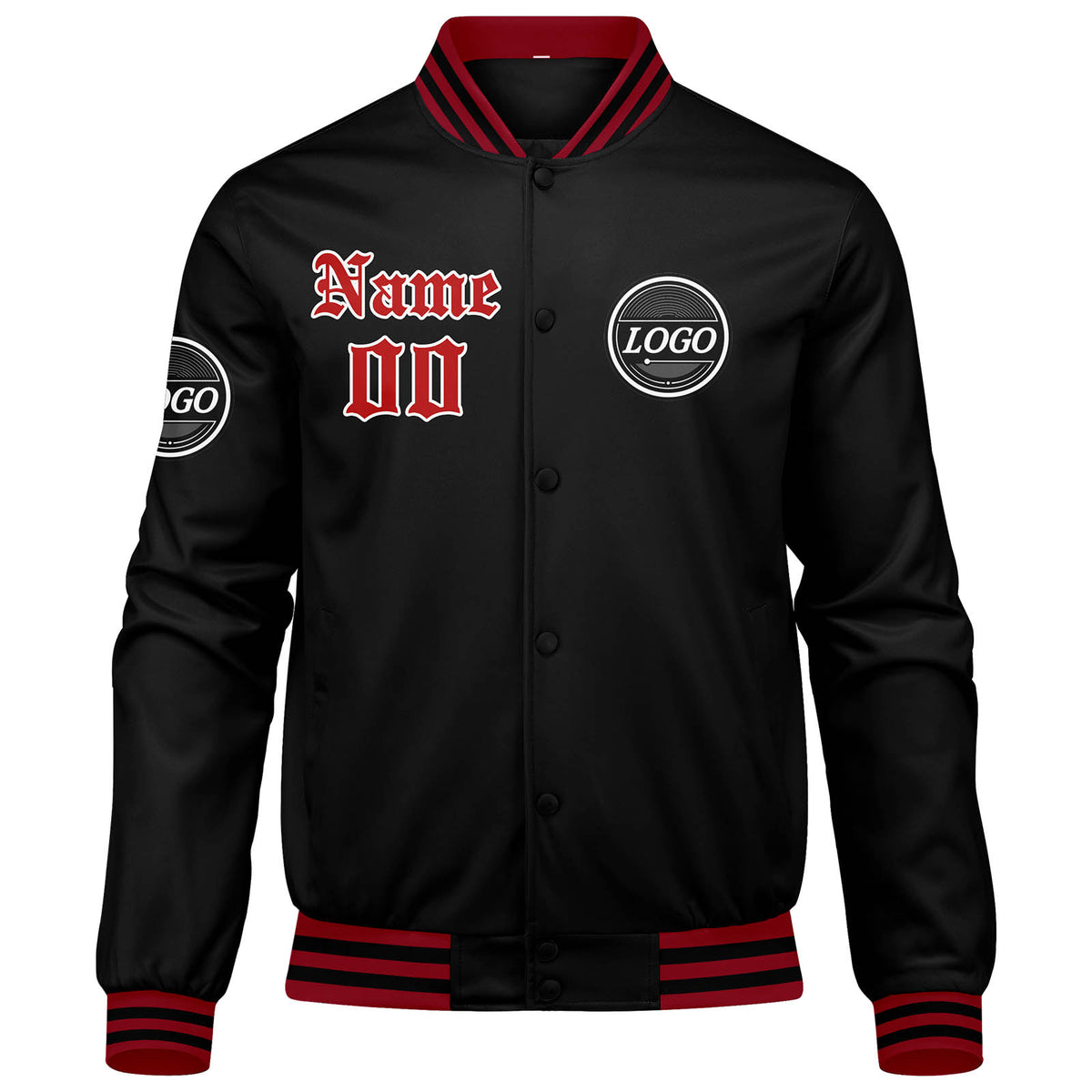 Custom Varsity Jacket Letterman jacket for Men, Women and Youth Red enthsush