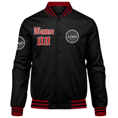 Custom Varsity Jacket Letterman jacket for Men, Women and Youth Red enthsush