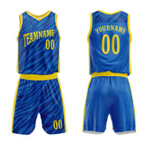 Custom Basketball Jersey Uniform Suit Printed Your Logo Name Number Blue