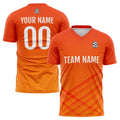 Custom Soccer Jerseys for Men Women Personalized Soccer Uniforms for Adult and Kid Orange&White enthsush
