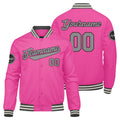 Custom Varsity Jacket Letterman jacket for Men, Women and Youth Pink enthsush