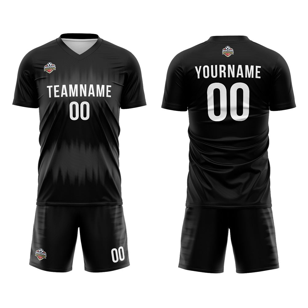 Custom Soccer Jerseys for Men Women Personalized Soccer Uniforms for Adult and Kid Black-Gray enthsush