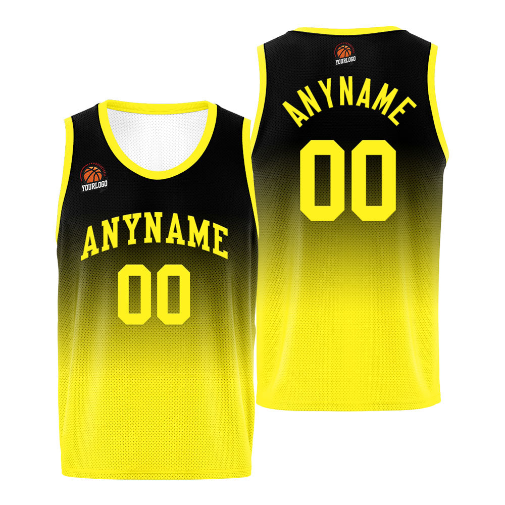 Custom Basketball Jersey Personalized Stitched Team Name Number Logo Orange&Black enthsush