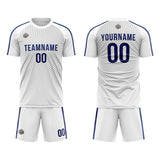 Custom Soccer Jerseys for Men Women Personalized Soccer Uniforms for Adult and Kid White-Gray