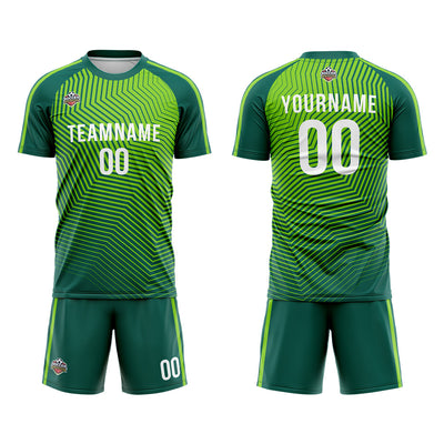 Custom Soccer Jerseys for Men Women Personalized Soccer Uniforms for Adult and Kid Green enthsush