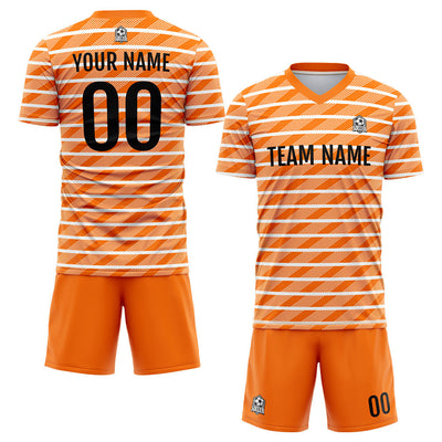 Custom Soccer Jerseys for Men Women Personalized Soccer Uniforms for Adult and Kid Orange enthsush