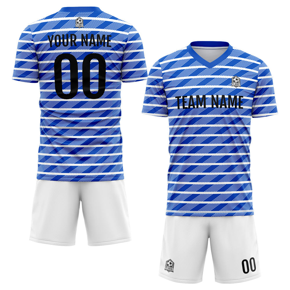 Custom Soccer Jerseys for Men Women Personalized Soccer Uniforms for Adult and Kid Blue enthsush