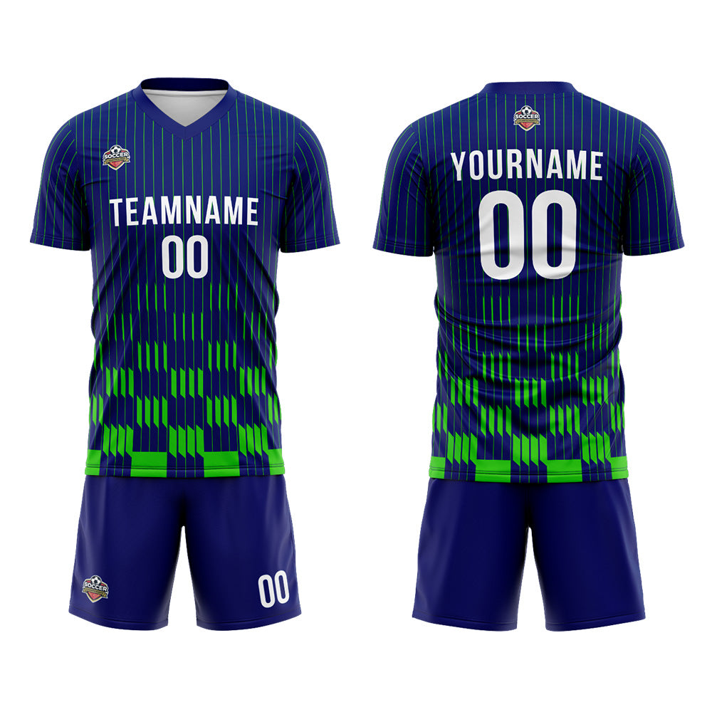 Custom Soccer Jerseys for Men Women Personalized Soccer Uniforms for Adult and Kid Royal-Green enthsush