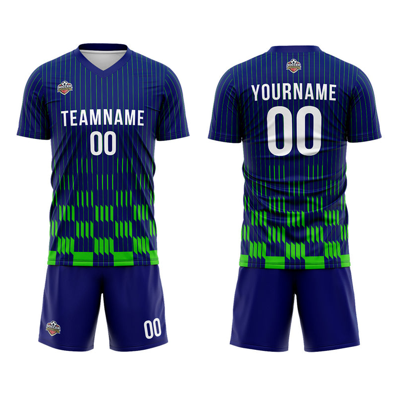 Custom Soccer Jerseys for Men Women Personalized Soccer Uniforms for Adult and Kid Royal-Green