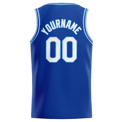 Custom Stitched Basketball Jersey for Men, Women And Kids Royal-Light Blue-White enthsush