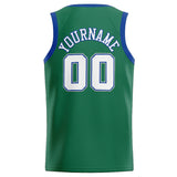 Custom Stitched Basketball Jersey for Men, Women And Kids Kelly Green-White-Royal