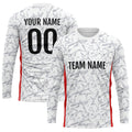 Custom Basketball Soccer Football Shooting Long T-Shirt for Adults and Kids Star-White enthsush