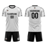 Custom Soccer Jerseys for Men Women Personalized Soccer Uniforms for Adult and Kid White-Black