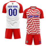 Custom Soccer Jerseys for Men Women Personalized Soccer Uniforms for Adult and Kid Red-White