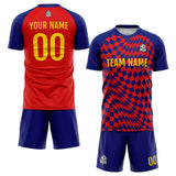 Custom Soccer Jerseys for Men Women Personalized Soccer Uniforms for Adult and Kid Red-Navy