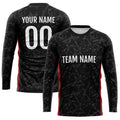 Custom Basketball Soccer Football Shooting Long T-Shirt for Adults and Kids Star-Black enthsush