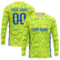 Custom Basketball Soccer Football Shooting Long T-Shirt for Adults and Kids Star-Yellow enthsush