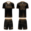 Custom Black Light Brown Soccer Jerseys for Men Women Personalized Soccer Uniforms for Adult and Kid enthsush
