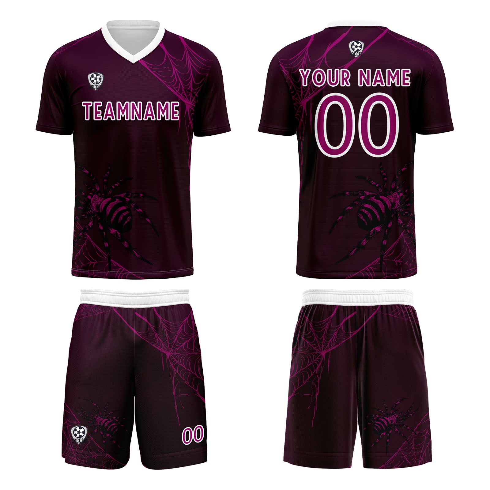 Custom Purple Jerseys for Men Women Personalized Soccer Uniforms for Adult and Kid enthsush