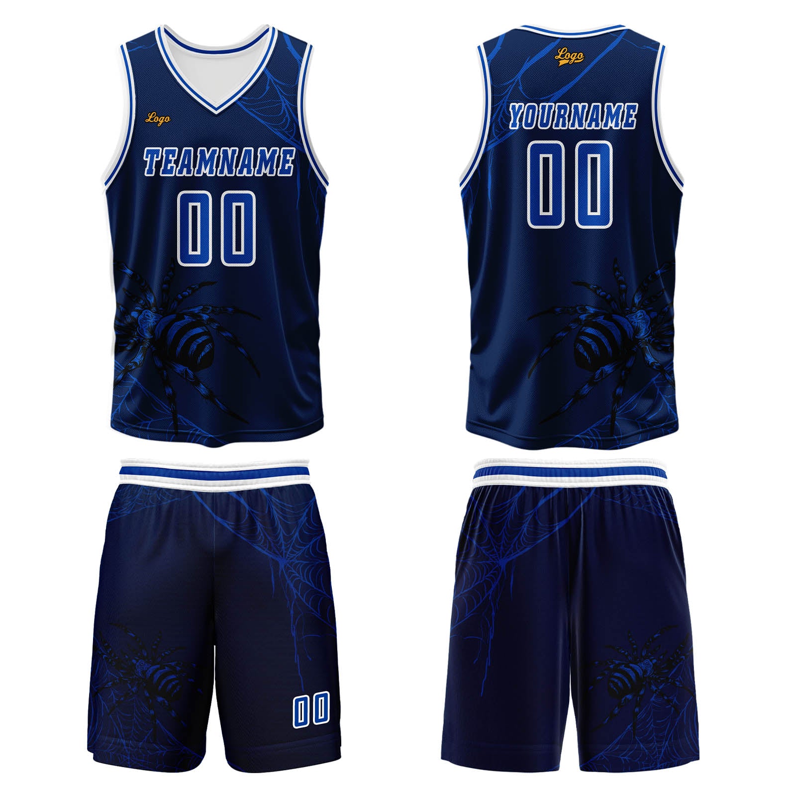 Custom Azure Basketball Jersey Uniform Suit Printed Your Logo Name Number enthsush