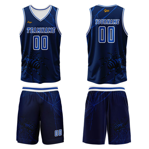 Custom Azure Basketball Jersey Uniform Suit Printed Your Logo Name Number enthsush
