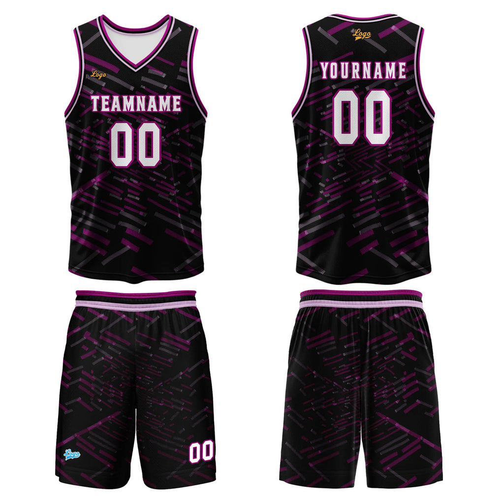 Custom Rose Red Basketball Jersey Uniform Suit Printed Your Logo Name Number enthsush