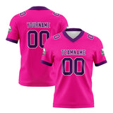 Custom Pink Purple Football Jersey Personalized Football Shirts for Men Women  Printed Team Name Number Logo