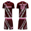 Custom Pink Red Jerseys for Men Women Personalized Soccer Uniforms for Adult and Kid enthsush