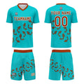 Custom Sunny Blue Jerseys for Men Women Personalized Soccer Uniforms for Adult and Kid enthsush