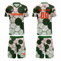 Custom Dark Green Red Jerseys for Men Women Personalized Soccer Uniforms for Adult and Kid enthsush