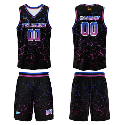 Custom Rose Purple Basketball Jersey Uniform Suit Printed Your Logo Name Number enthsush