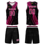 Custom Black Rose Red Basketball Jersey Uniform Suit Printed Your Logo Name Number