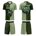 Custom Green Jerseys for Men Women Personalized Soccer Uniforms for Adult and Kid enthsush