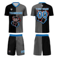 Custom Black Blue Jerseys for Men Women Personalized Soccer Uniforms for Adult and Kid enthsush