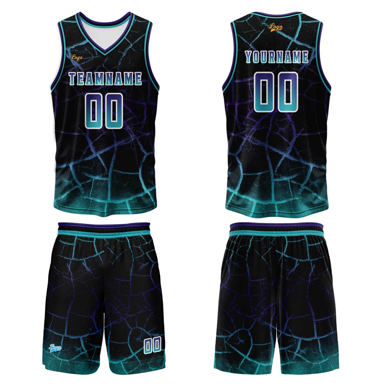 Custom Blue Violet Basketball Jersey Uniform Suit Printed Your Logo Name Number enthsush