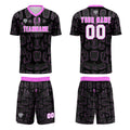 Custom Black Rose Red Jerseys for Men Women Personalized Soccer Uniforms for Adult and Kid enthsush