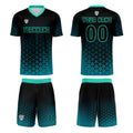 Custom Green Jerseys for Men Women Personalized Soccer Uniforms for Adult and Kid enthsush