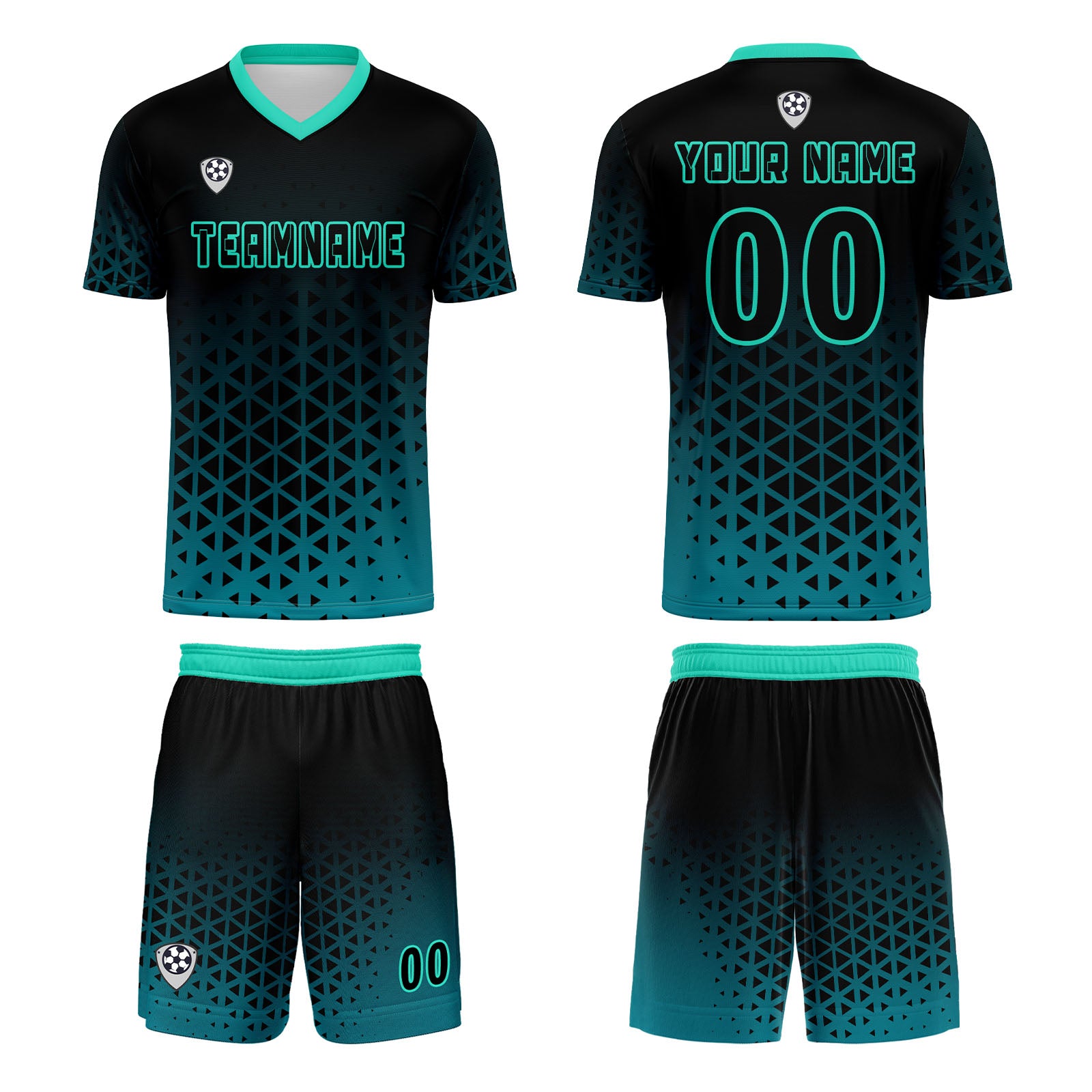 Custom Green Jerseys for Men Women Personalized Soccer Uniforms for Adult and Kid enthsush