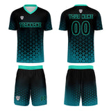 Custom Green Jerseys for Men Women Personalized Soccer Uniforms for Adult and Kid
