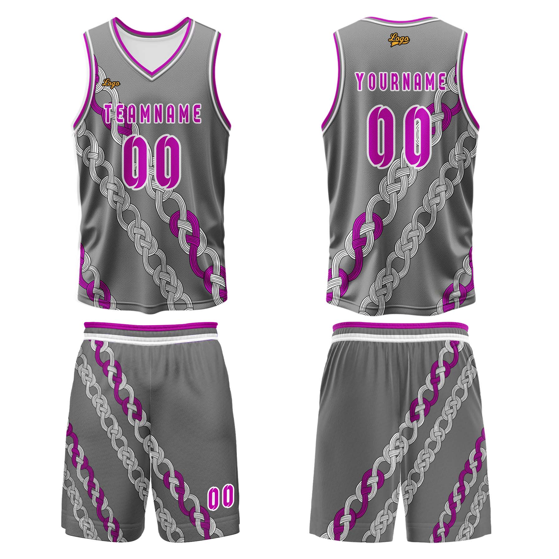 Custom Ash Powder Basketball Jersey Uniform Suit Printed Your Logo Name Number enthsush