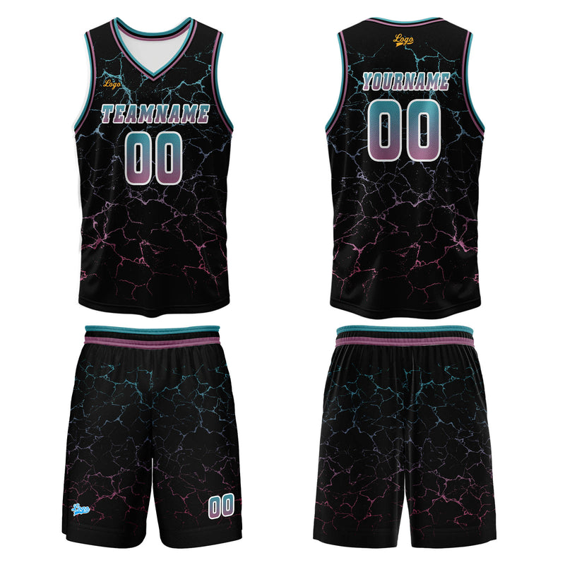 Custom Blue Powder Basketball Jersey Uniform Suit Printed Your Logo Name Number