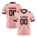 Custom Pink Black Football Jersey Personalized Football Shirts for Men Women  Printed Team Name Number Logo