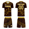 Custom Brown Jerseys for Men Women Personalized Soccer Uniforms for Adult and Kid enthsush