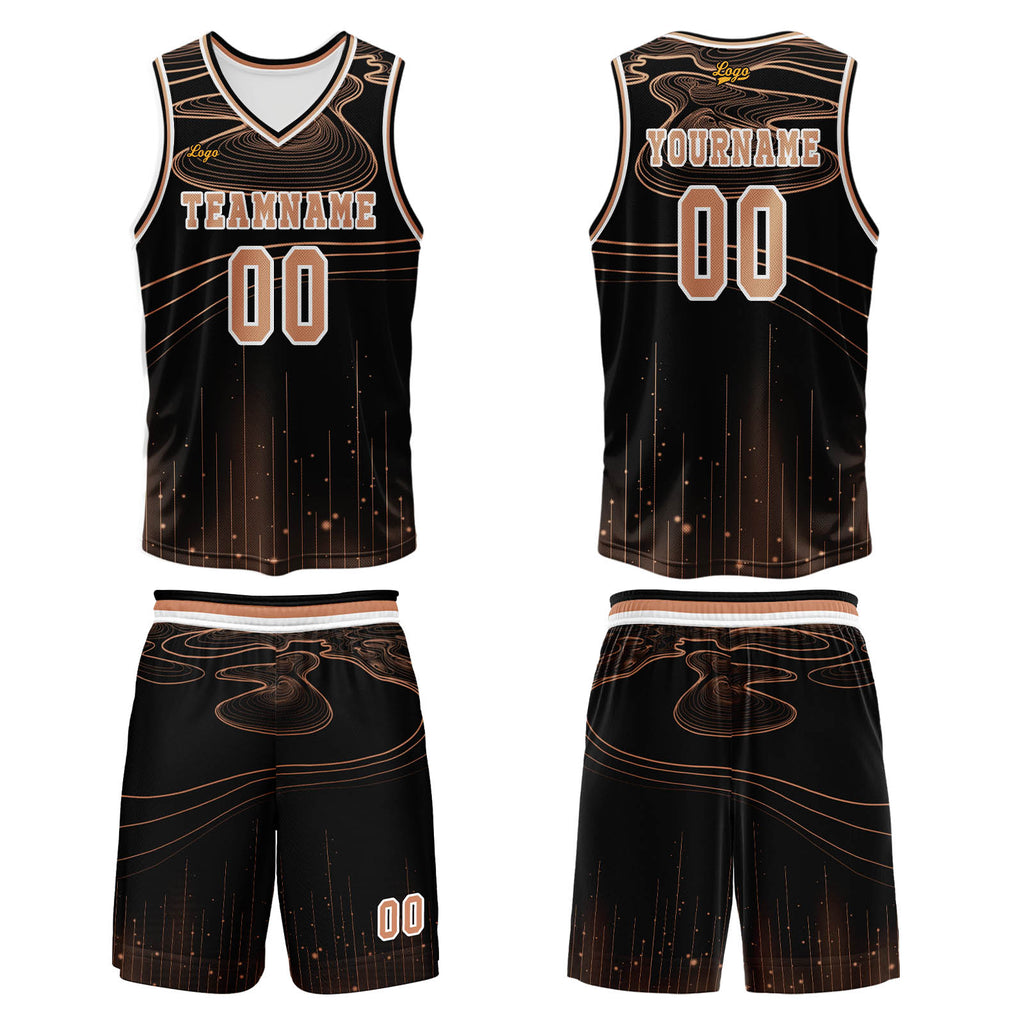 Custom Orange Basketball Jersey Uniform Suit Printed Your Logo Name Number enthsush